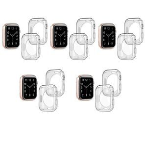 Apple Watch Case Transparent Clear Cover Watch 10 Pk 5 6 7 Series 45mm 10 OrB3